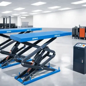 Cầu Nâng Ô Tô Kiểu Xếp Âm Nền ALPha AL-4XA 7 cau nang o to kieu xep am nen alpha AL 4XA 03 gara 01