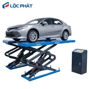 Cầu Nâng Ô Tô Kiểu Xếp Âm Nền ALPha AL-4XA 8 cau nang o to kieu xep am nen alpha AL 4XA 2