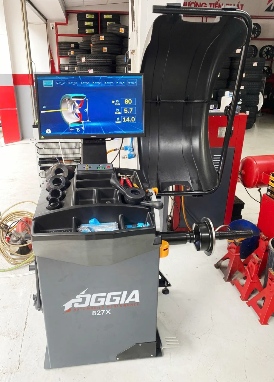 Máy Cân Bằng Lốp Ô Tô Foggia 827X | Thiết Bị Detailing Cao Cấp 36 Máy cân bằng động bánh xe Foggia xử lý mâm xe thể thao