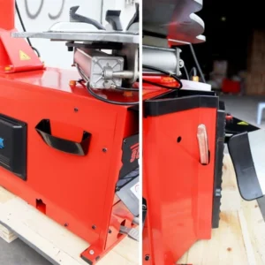 Top 1 Máy Tháo Vỏ Xe Du Lịch SunTek LP-930 Khóa Hơi 23 Máy tháo vỏ SUNTEK LP-930 (Khóa Hơi) nhìn từ phía trước, hiển thị rõ các bàn đạp điều khiển và logo sản phẩm.