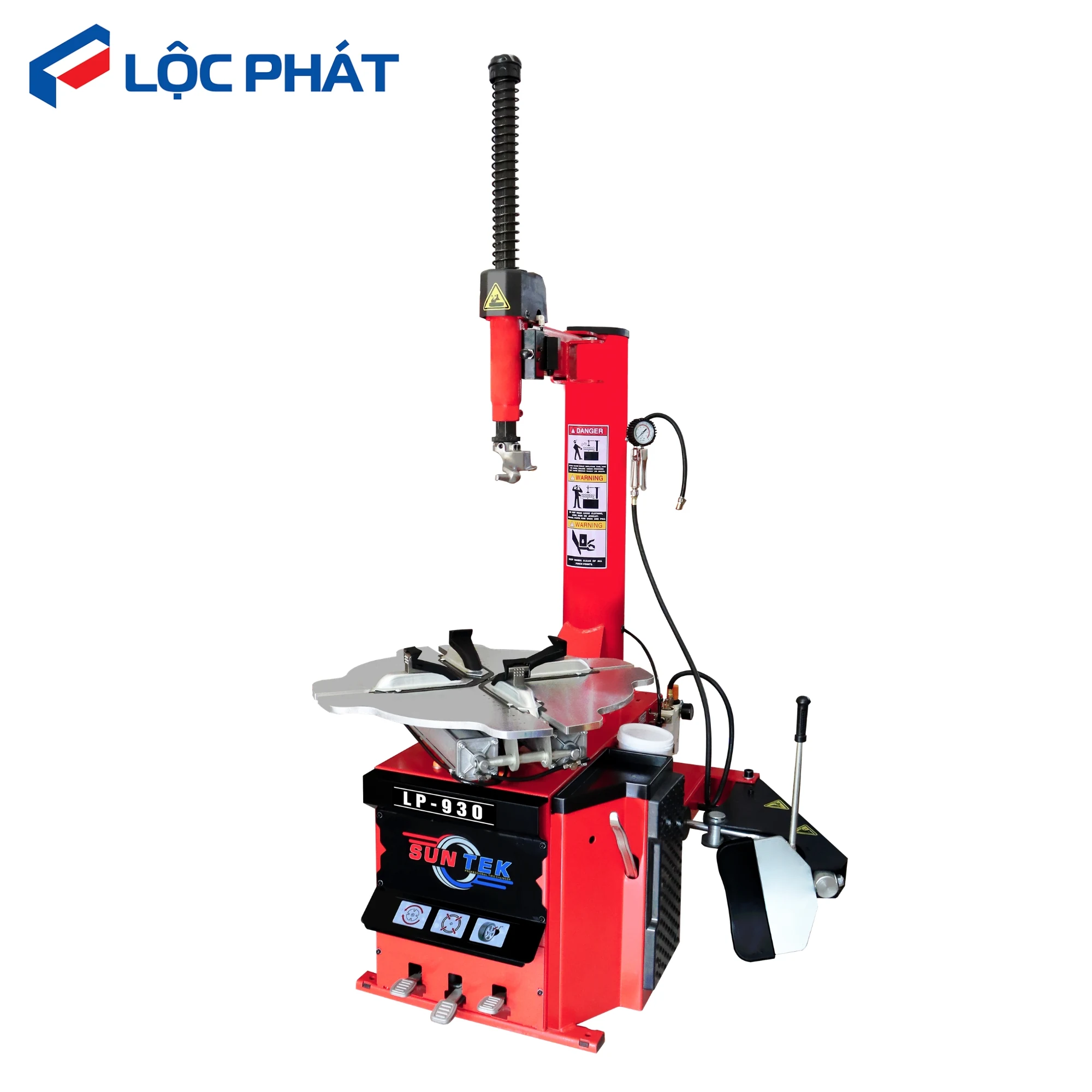 Top 1 Máy Tháo Vỏ Xe Du Lịch SunTek LP-930 Khóa Hơi 27 Tổng thể máy tháo vỏ xe du lịch SunTek LP-930