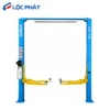 Cầu nâng ô tô 2 trụ ALPHA AL-5T màu xanh dương, thiết kế hiện đại.