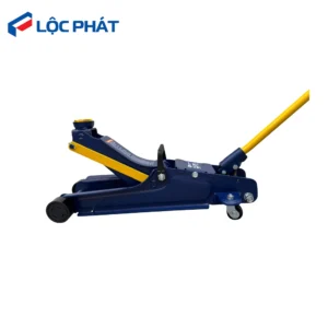 Kích cá sấu SaKa 2.5T SK22502 màu xanh dương, tay cầm vàng, trên nền trắng.