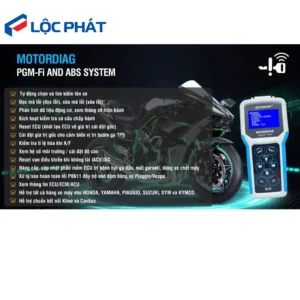 Máy đọc lỗi xe máy Fi MOTORDIAG, hỗ trợ chẩn đoán PGM-Fi và ABS.