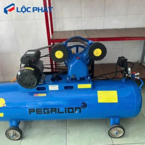 Máy nén khí Pegalion 3HP - 70L - 8Bar, đầu khí ra bằng đồng, tự ngắt khi đầy khí.