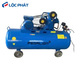 Máy nén khí Pegasus 2 cấp nén 3HP-180L-12,5Bar trên nền trắng.