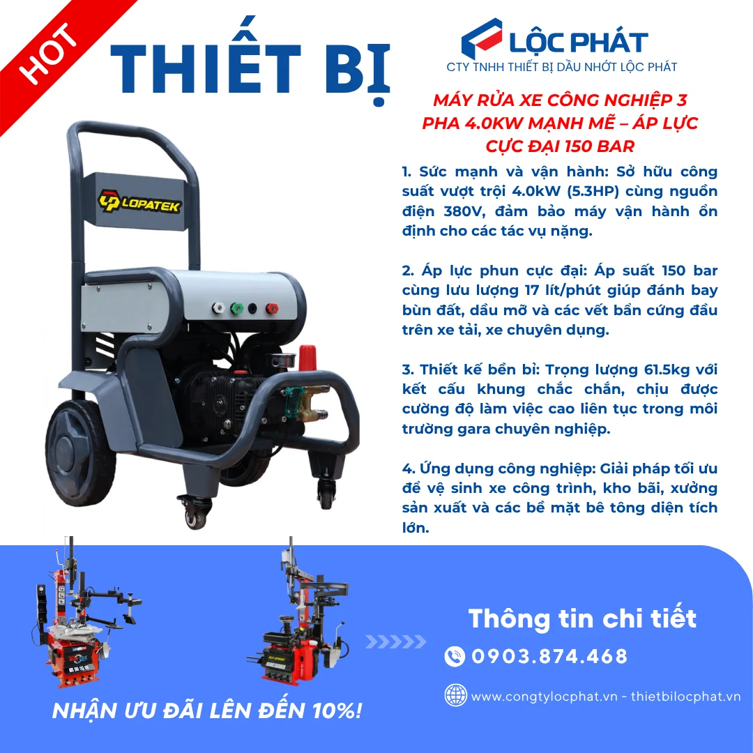 MÁY RỬA LOPATEK WL-40S2 4KW - Đỉnh Cao Sinh Lời 2026 12 Tổng quan thiết bị MÁY RỬA LOPATEK WL-40S2 chuyên nghiệp