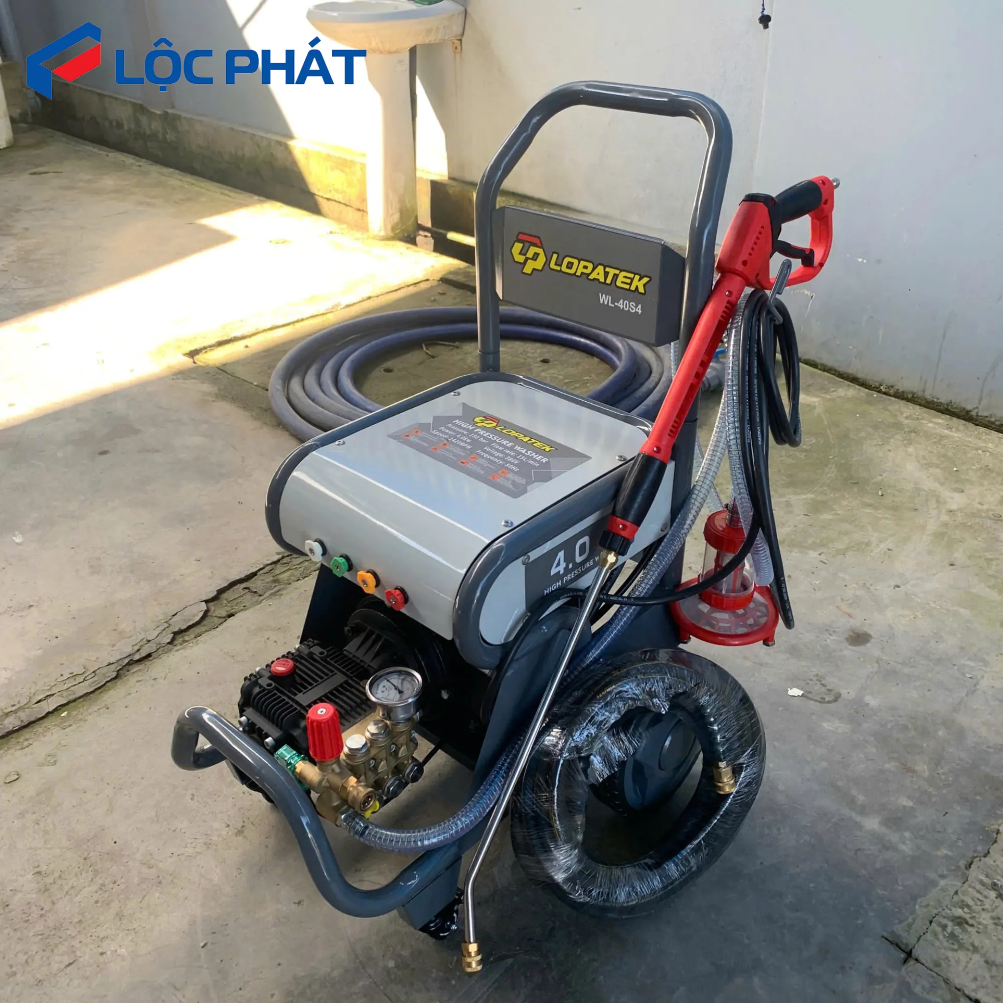 MÁY RỬA LOPATEK WL-40S2 4KW - Đỉnh Cao Sinh Lời 2026 15 Sức mạnh áp lực của MÁY RỬA LOPATEK 150Bar