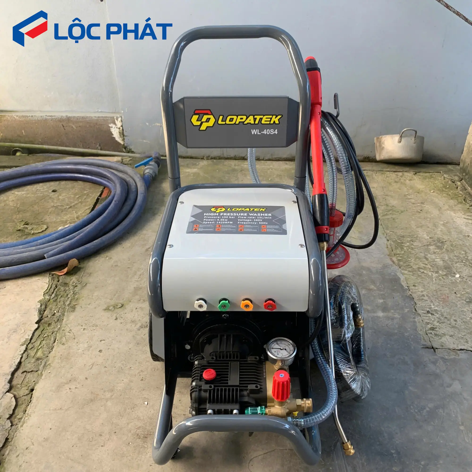 MÁY RỬA LOPATEK WL-40S2 4KW - Đỉnh Cao Sinh Lời 2026 16 Chi tiết motor công suất lớn của MÁY RỬA WL-40S2