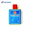 Thiết bị E MOTOR màu xanh dương, thiết kế nhỏ gọn, in logo E-MOTOR và hình ảnh xe máy điện.