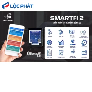 Ứng dụng SMARTFi2 trên điện thoại kết nối máy chẩn đoán lỗi xe máy.