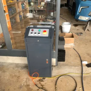 Tủ điều khiển điện khí nén tích hợp nút bấm nâng hạ và dừng khẩn cấp của cầu nâng ALPHA AL-4XA