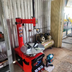 Combo thiết bị trạm lốp máy tháo vỏ SUNTEK LP-810 và máy nén khí Lopatek