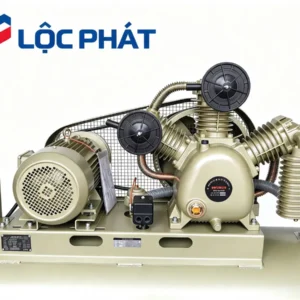 Đầu nén 3 xilanh 2 cấp và động cơ motor 10HP máy nén khí Lopatek AW80012